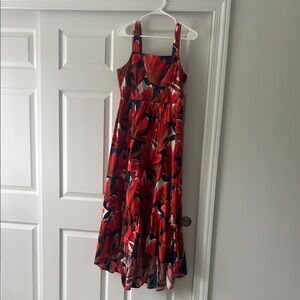 Red Floral Maxi Dress